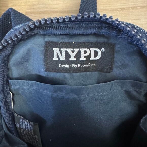NYPD Blue Logo Adjustable Crossbody Purse By Robin Ruth Travel Urban Streetwear - Picture 4 of 5